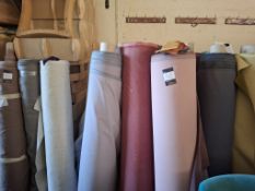 21 Rolls of various length fabric including William Yeoward velvets
