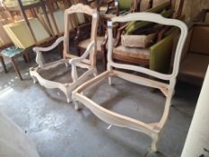 2 Wooden chair frames