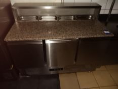 Adexa 3-Door Counter Prep Fridge - Viewing Recommended to Ascertain Removal Due to Size, Location &