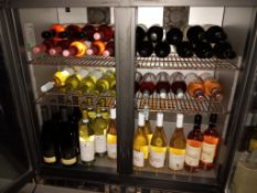 Contents of Fridge Containing 51 x Bottles of Assorted Wine