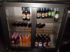 Contents of Fridge Containing 52 x Bottles of Assorted Beers, Ciders & Soft Drinks