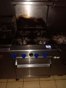 Elite 4-Burner Gas Range with Oven - Viewing Recommended to Ascertain Removal Due to Size, Location