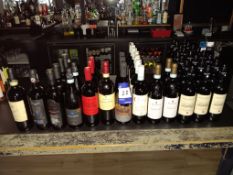 46 x Bottles of Assorted Red Wine