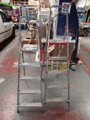2 x Aluminium Step Ladders