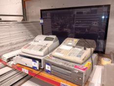 Casio & Sharp Electronic Cash Registers & Samsung Flat Screen TV