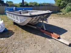 Aluminium Hull Boat with Outboard Motor
