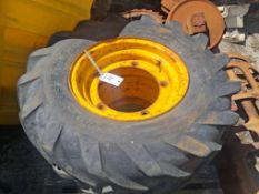 2 Deestone Tyres & Wheels (JCB?)