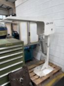 Lifting jib with hydraulic arm. Please note there is a £15+VAT lift out fee on this lot.
