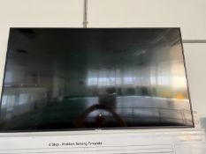 1 x Samsung 66" wall mounted TV Screen, 1 x AAYAM 66" TV Monitor - Screens only (Please note this lo