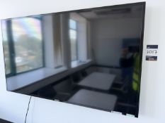 65 " Samsung TV Screen. No Control. (Please note this lot is located in the 2nd Floor Office)
