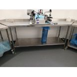 Stainless Steel Angled Prep Table (Approx. 2600 x 650)