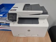 HP Color Laserjet Pro M277DW Printer and 4x Monitors