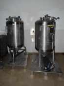 2 x 316 SS Malrex 300 Ltr Vacuum liquid Storage Vessel. YOM 1999. This lot is Buyer to Remove. Pleas