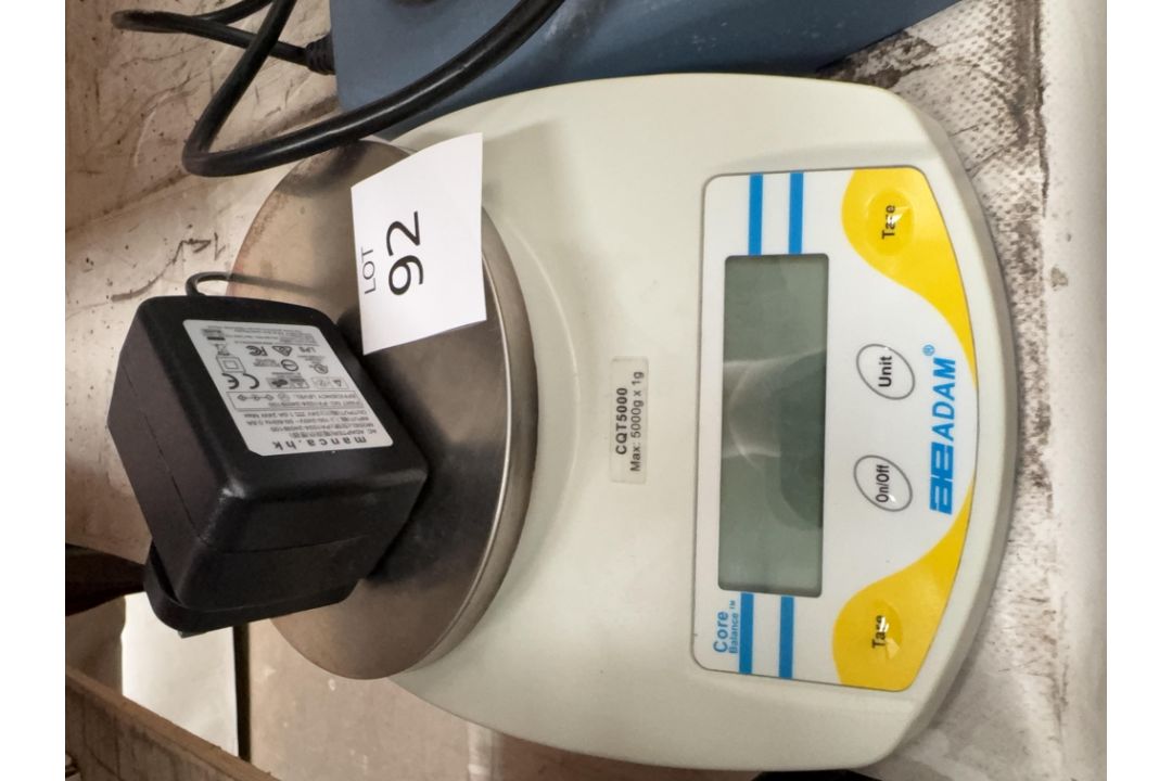 AE Adam Core Balance scales and a Stuart Vortex mixer - Image 3 of 3