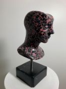 Domenico Ludovico Black in rose n.1, 2021 Precious and rare marble of Carrara from the valley of the