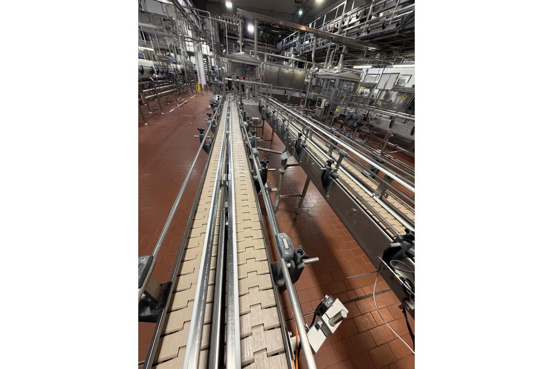 Inline Full Bottle conveyors. Conveyors from Filling to Trolley Packers with Heuft Lane Bottle diver - Image 11 of 13