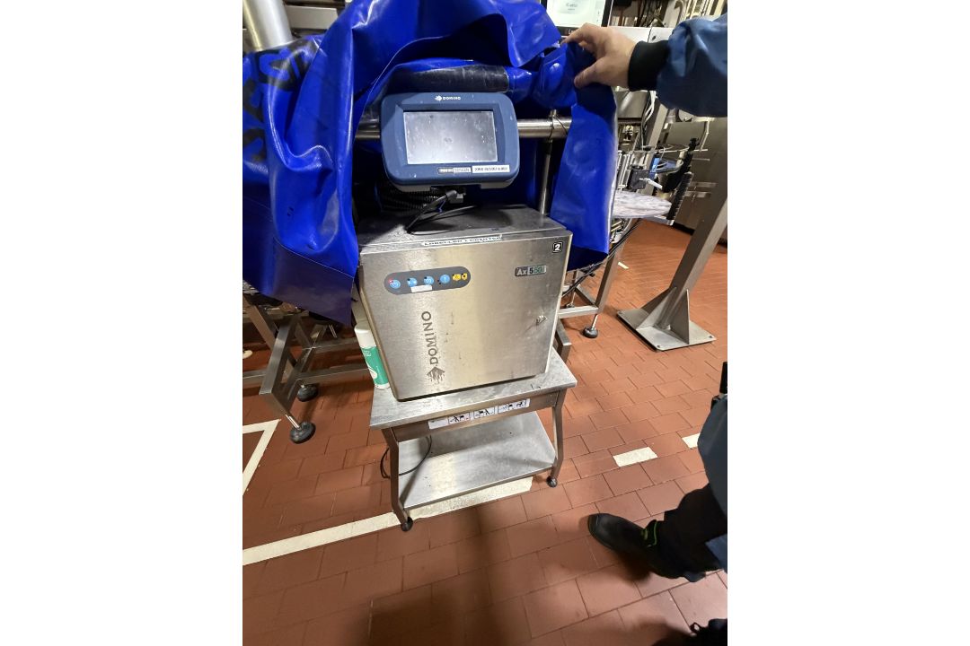 Sovereign Twin Head Label Machine. Touch Screen control with Domino Ink Jet coder unit. This lot is - Image 2 of 8