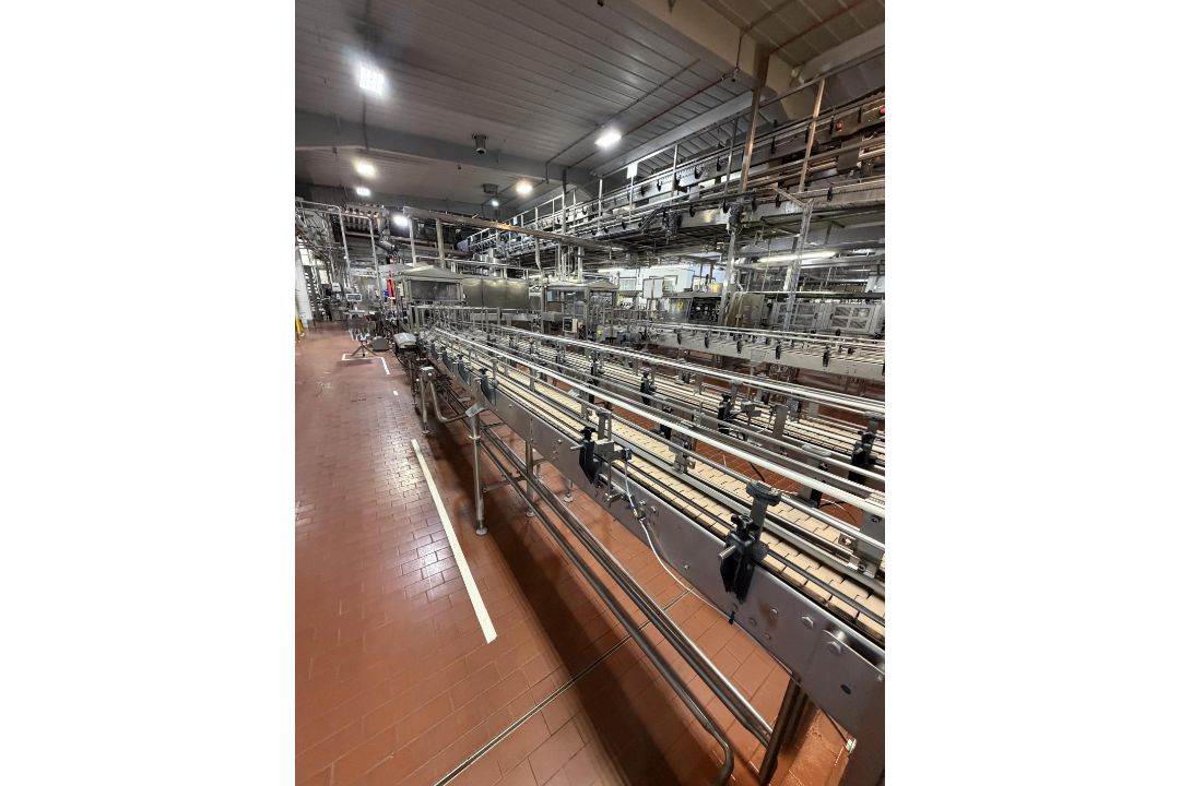 Inline Full Bottle conveyors. Conveyors from Filling to Trolley Packers with Heuft Lane Bottle diver - Image 10 of 13