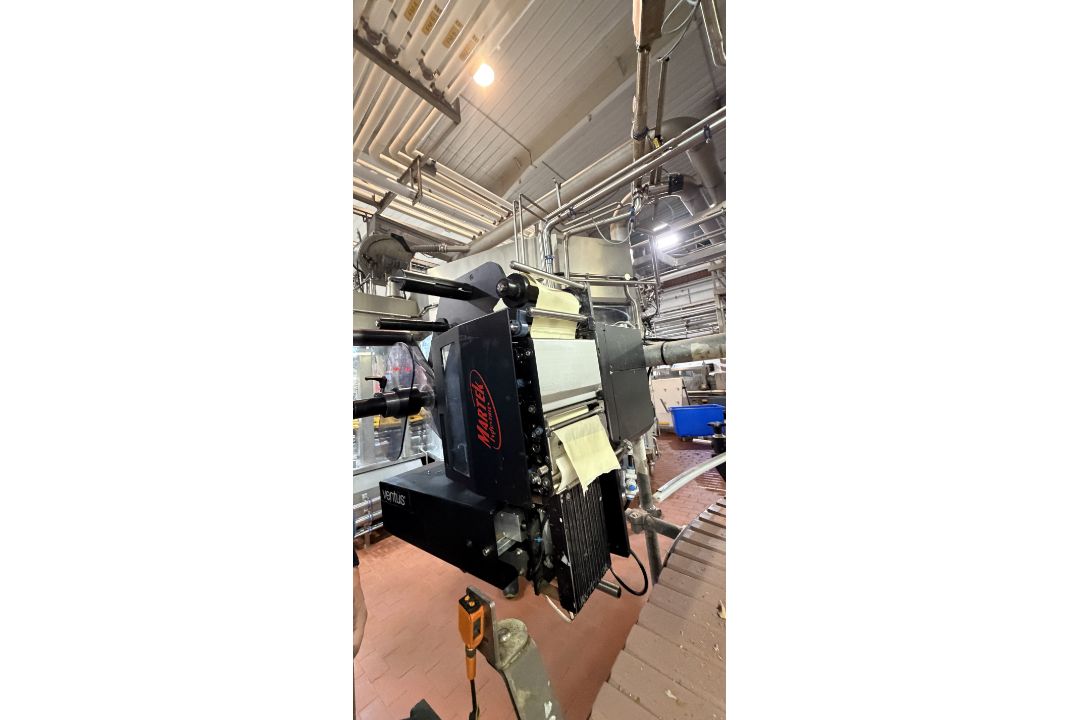 Ventus Label Applicator. Mertex Printer. Attaching labels to 6 x 4 pint packs. This lot is Buyer to - Image 7 of 7