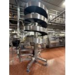 2 x Ambaflex Spiralveyors. 1 x 4 Tier spiralveyor 5 metres high. 400 belt in filling and 1 x 2 Tier
