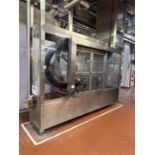 Isoma bottle de-elevator, approx. 5 metre drop down with approx. 7 metre feed to filler. This lot is