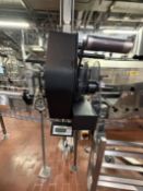 Ventus Label Applicator. Mertex Printer. Attaching labels to 6 x 4 pint packs. This lot is Buyer to