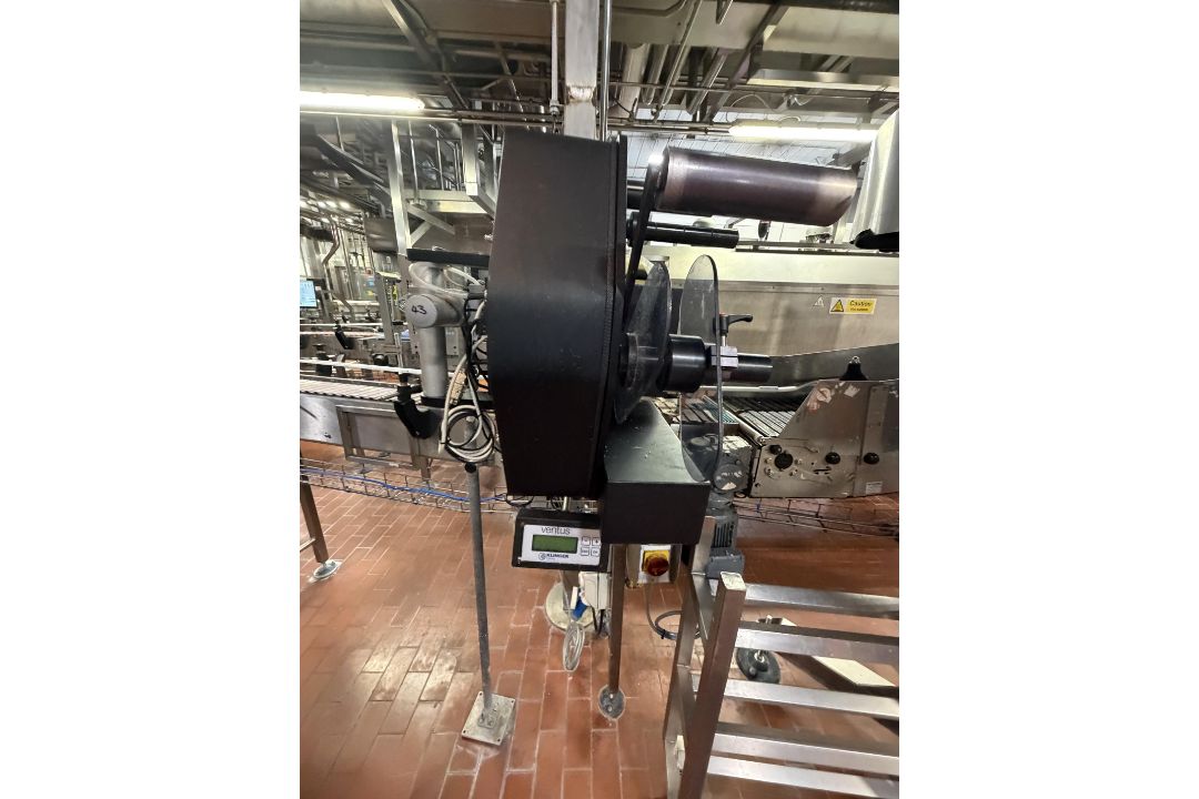 Ventus Label Applicator. Mertex Printer. Attaching labels to 6 x 4 pint packs. This lot is Buyer to - Image 1 of 7
