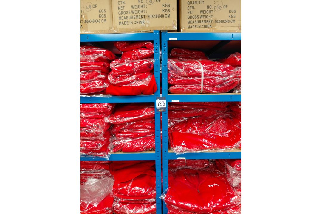 5 x Bays of Boltless Racking and Quantity of Topview Branded Clothing (Located on First Floor)� - Image 2 of 4