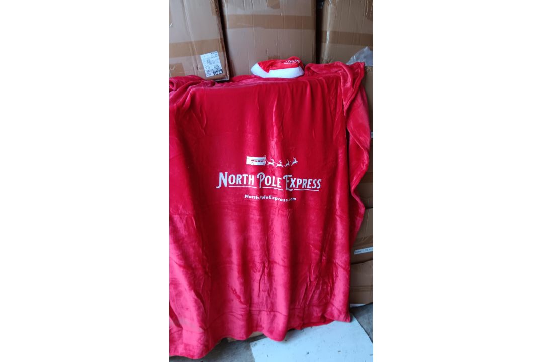 Contents of Container to Include: Large Quantity of Wired Headphones, Blankets and Santa Hats (Exclu - Image 6 of 12