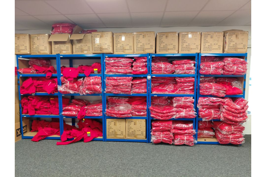 5 x Bays of Boltless Racking and Quantity of Topview Branded Clothing (Located on First Floor)� - Image 1 of 4