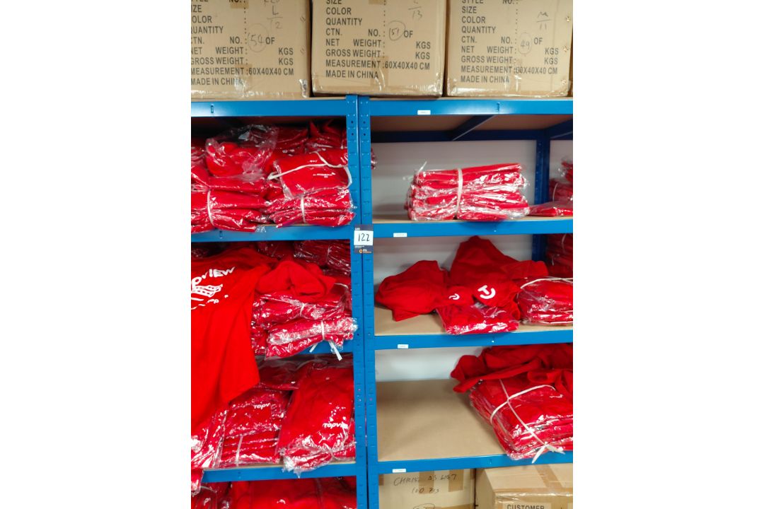 4 x Bays of Boltless Racking and Quantity of Topview Branded Clothing (Located on First Floor)� - Image 2 of 5