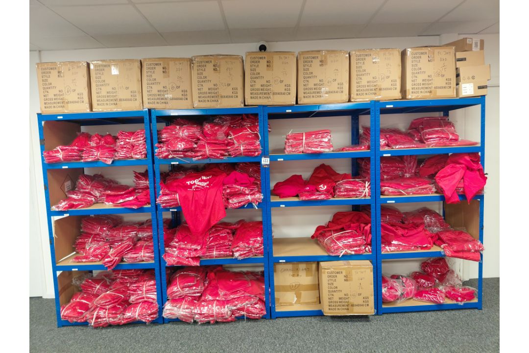 4 x Bays of Boltless Racking and Quantity of Topview Branded Clothing (Located on First Floor)� - Image 1 of 5
