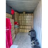 Contents of Container to Include: Large Quantity of Wired Headphones, Blankets and Santa Hats (Exclu