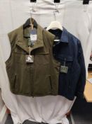 Ariat Mens Argentium Ins Vest in Earth size XL RRP £130 and Ariat Mens Stinson Shirt Jacket in Navy,