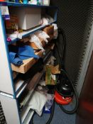 Contents to Cleaning Cupboards, to include Numatic Henry Vacuum Cleaner, Assortment of Maintenance a