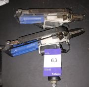 2 x Unbadged Air Driven Upholstery Hog Ring Guns