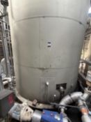2x SS Liquid Silos approx 35 Tonne. Access ladders and gantry, YOM 1995. Diamater 3.2 x 10 Mtrs