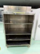 SS Open Shelves stotage unit. Mobile. 120 x 90 x 200 cm.