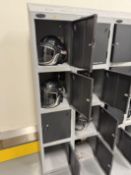 Pureflo Changing Locker. Eight section Changing Locker for Pureflo Breathing Helmets with 5 x Helmet