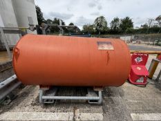 Fuel Proof 1500 Ltr Diesel Tank. 2008. Filling pump nozzle. Dia 130 x 200cm long