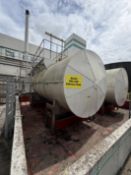 Wincanton PEG 400 SS Supply tanks. Sitting on load cells. YOM 2002. Top vented. Diameter 300 x 700 x