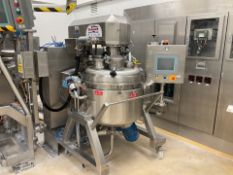 Winkworth Mixer. Model PV 150-1. YOM 2014. 150 Ltr capacity. Manuals available. Mobile process vesse