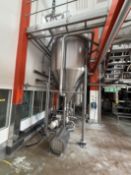 316 SS 10,000 Ltr Buffer Tanks. Fristram liquid pump, Fristam FKL 100 Rotary lobe pump, 3 GEA liquid