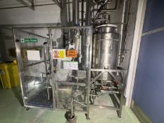 MW 3 CIP Set by Tudor Enginbeering. Skid mounted set with guarding. MDM pump 40H161. Small heat exch