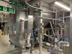 Fryma Koruma 4 Mixer. V230/5200. 5200 ltr conical mixer. YOM 1995. 7500 Hopper infeed and blending s