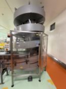 Apollo VTS 1300-400B Spiral conveyor. 4 Tiers to 200 cm high. 40 cm conveyor with lane splitter guid