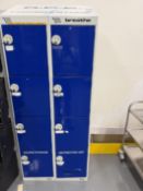 Pureflo Changing Locker. Eight section Changing Locker for Pureflo Breathing Helmets with 6 x Helmet