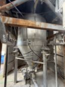 Solitec 316 SS Powder Silo 1. Approx 75 Tonne capacity subject to material. Fitted with a single ton