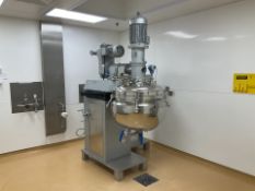 Pressindustria Chemical Equipment S.P.A. Pilot plant Jacketed Vacuum Mixer. YOM: 1992. Top Agitator.