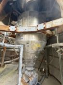Solitec 316 SS Powder Silo 1. Approx 75 Tonne capacity subject to material. Fitted with a single ton